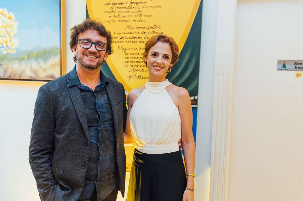 ADEMIR LUIZ, PRESIDENTE DA UBE-GOIÁS E INDIRA CAMARGO RASSI